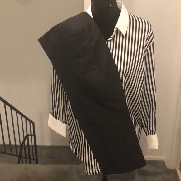 COPY - Black and white strip blouse. - Picture 7 of 7